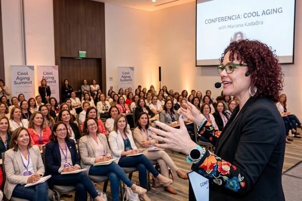 Mariana Kadabra en conferencia Cool Aging